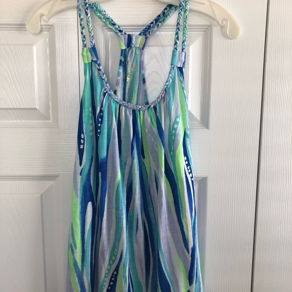 Lilly Pulitzer tank top with t back and braided straps